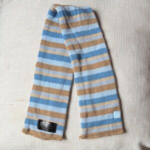 Striped Blue and Brown Kids Scarf
